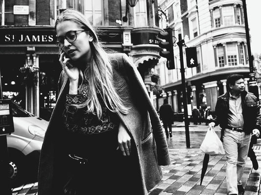 Woman on Phone in Piccadilly